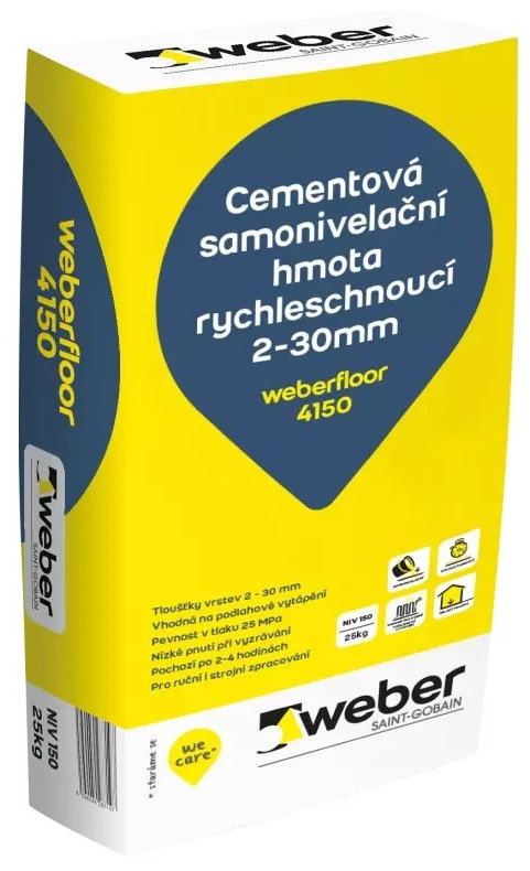 Cementová samonivelační hmota Weberfloor 4150